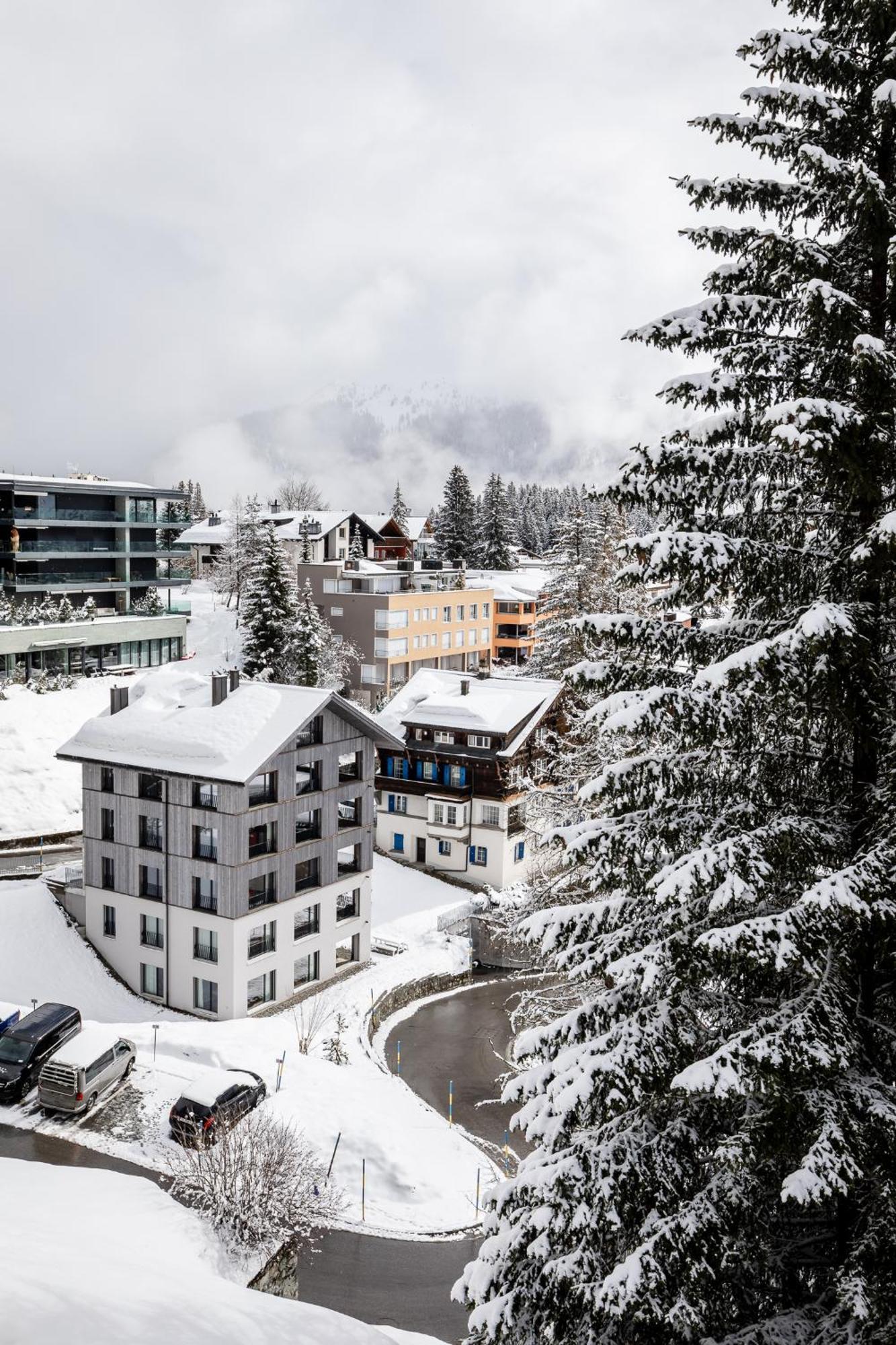 Haus Burgermeister Wohnung Tschirpen Arosa Exterior foto